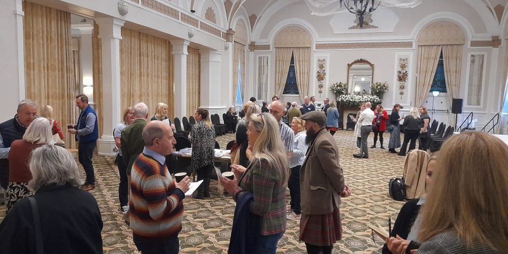 Informal speed-dating at the networking meeting at The Palace Hotel in 2024